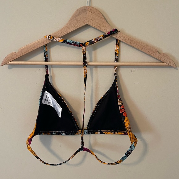 Out From Under Printed Triangle Racerback Bikini Top - Picture 3 of 5